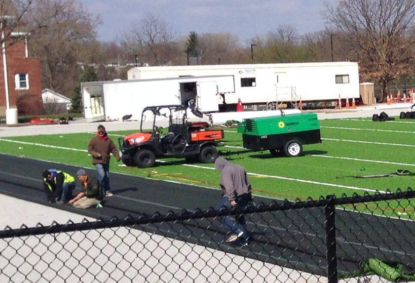 Green 'grass' at Assumption athletic complex